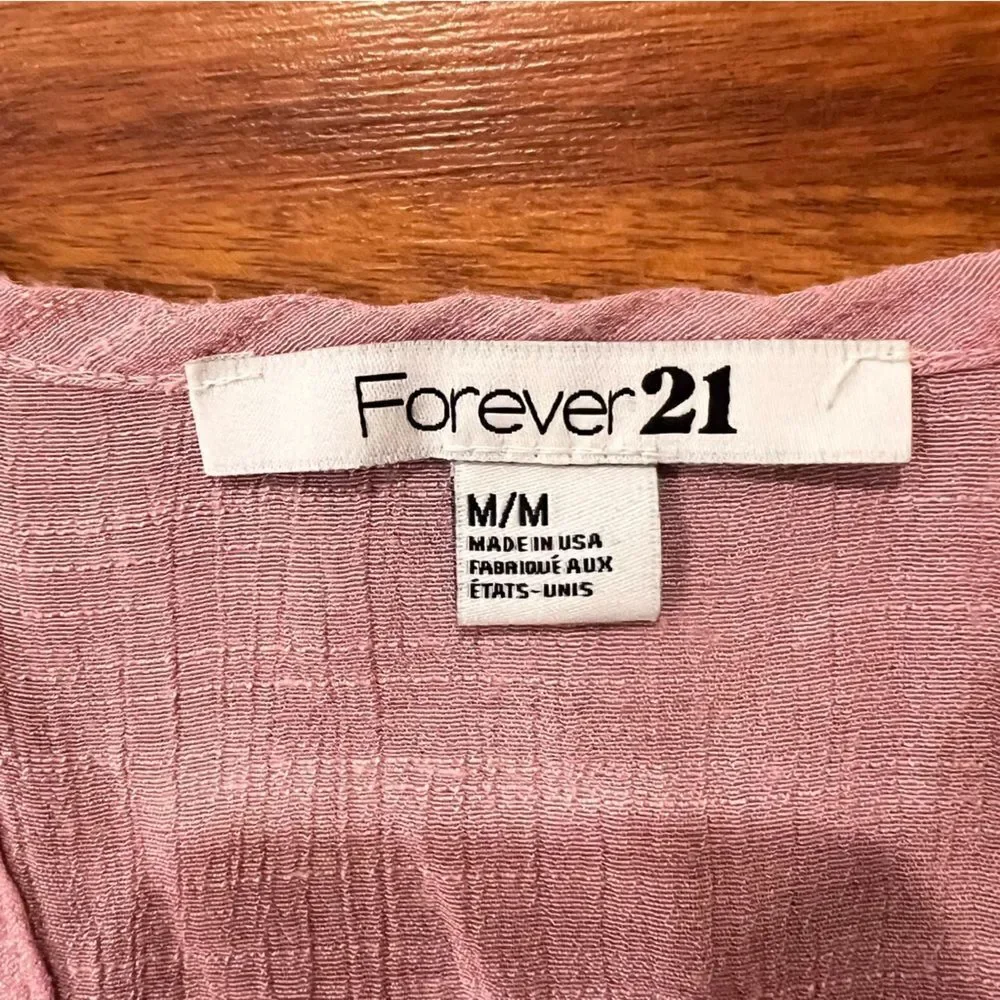 Forever 21 Pink ruffle tank - Picture 3 of 5